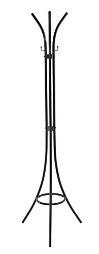 King Home A1007635 Coat Rack Painted Steel 45 x 45 x 173 H Black