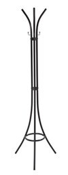 King Home A1007635 Coat Rack Painted Steel 45 x 45 x 173 H Black