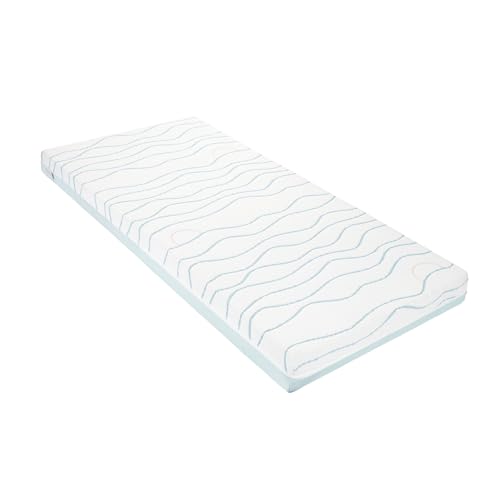 Babymoov Cosy'Lite Ergonomic Baby Mattress 70 x 140 cm - Comfort and Optimal Support for Spine and Round Head - High Density Foam 10 cm - Made in Portugal - Removable Cover - Oeko-Tex Certified