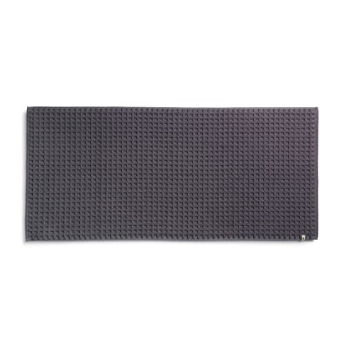 Möve Piquée bath mat 60 x 130 cm made of 100% cotton, graphite