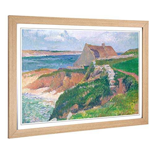 Big Box Art Framed Print of Henry Moret Island of Raguenez Brittany Design - Wall Art Picture - Home Decor for Kitchen, Living Room, Bedroom, Hallway, Oak, A2 / 24.5x18 Inch / 62x45cm