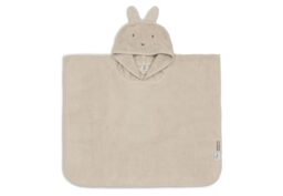Jollein Bath Poncho Baby & Child - Miffy - Warm Sand - 100% Cotton - Terry Cloth - OEKO-TEX Certified - Poncho Towel - Bath Poncho for Boys & Girls