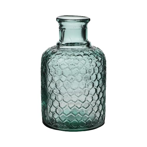 NATURAL LIVING Serena Vase 2L Recycled Glass Diameter 12 cm x Height 20 cm