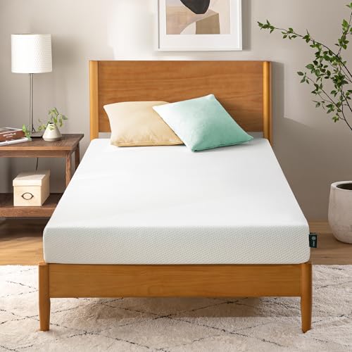 Zinus Memory Foam Mattress, White, 90 x 190 cm