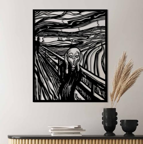 Stylish Black Decorative Metal Wall Accessory, 45 x 56 cm, 100% Metal, 1.5 mm Thick, Easy Wall Mounting, Perfect for Modern Home Decor