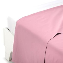 Caleffi Cotton Solid Color Top Sheet, Pink, Double