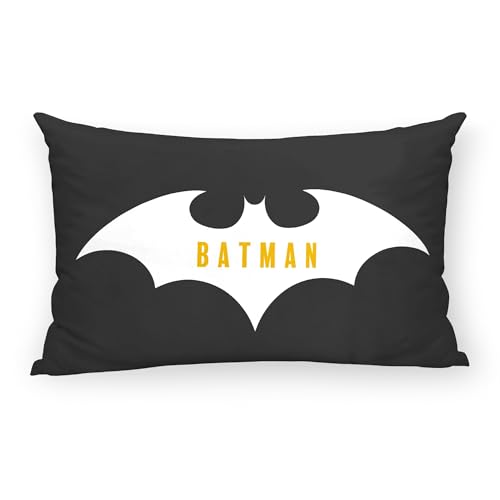 BELUM - Batman Cushion Cover - Cushion Cover Half Panama Fabric 100% Organic Cotton - Cushion Cover Invisible Zipper Closure - Size30x50cm