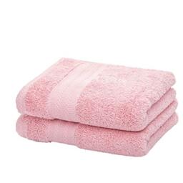 "Ultra Thick & Soft Cotton Hand Towels ( Pink, 2-Pack, 14"" x 29"") - Multipurpose Hand Towels for Bath, Hand, Face, Gym and Spa"