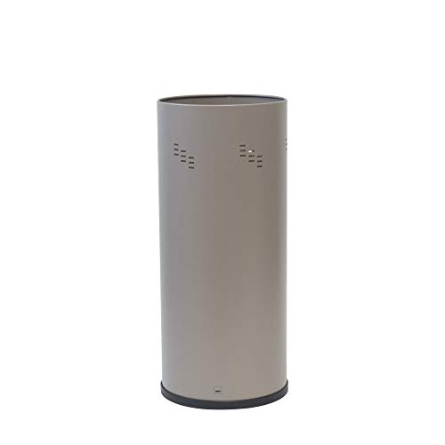 kela umbrella stand stainless steel, umbrella holder with water collection tray, height 50 cm, SWING, brown