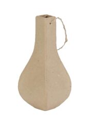 Décopatch - Ref AC798C - Small Vase - Papier Maché Object to Decorate - 5.3 x 5.3 x 12.5cm - Decorate with Décopatch Papers & PaperPatch Glue, Glitter, Paints, Brown