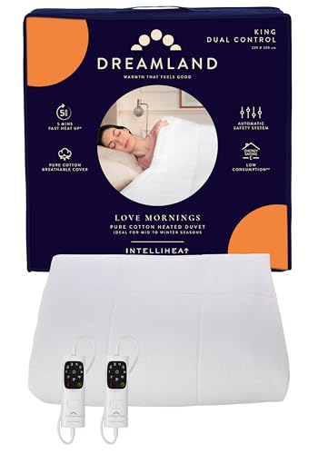 Dreamland King Size Love Mornings All Season Pure Cotton Heated