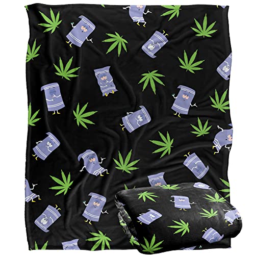 South Park Towlie Pattern Silky Touch Super Soft Throw Blanket 152 X 127 cm, White