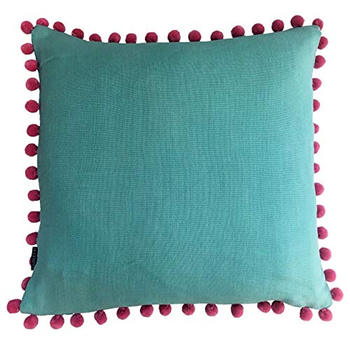 "Riva Home Mardi Gras Polyester Filled Cushion, Aqua, 50 x 50cm (20"" x 20"")"