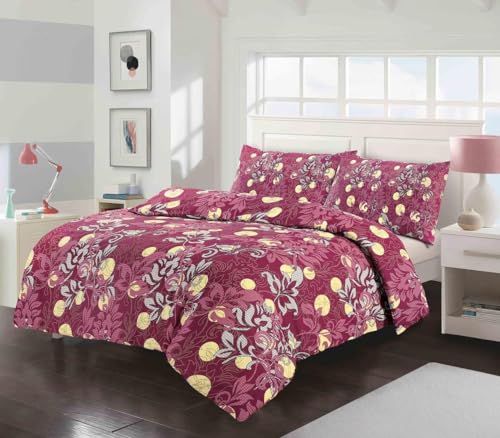 Kampala Hill Amelia Red Floral Duvet Cover Set Bedding Quilt Cover Set, Double