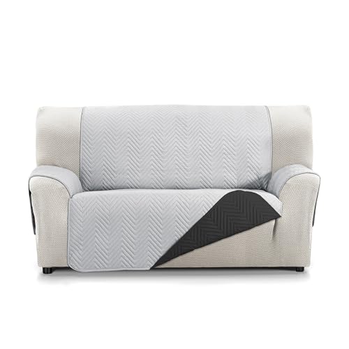 Martina Home Milano 2 Seater Sofa Cover Grey/Black