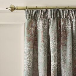 Catherine Lansfield Woodland Trees 66x72 Inch Lined Pencil Pleat Curtains Two Panels Green