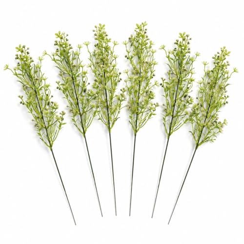 Multipack 48cm Artificial Wild Berry Blossom Spray Stem Faux Green Floral Filler