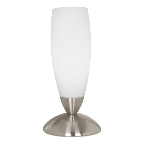 Eglo Slim Table lamp, Desk Light, Bedside Lamp Made of Metal and Glass