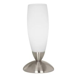 Eglo Slim Table lamp, Desk Light, Bedside Lamp Made of Metal and Glass