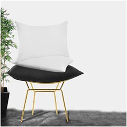 GC GAVENO CAVAILIA Easy Care Non Iron Plain Dyed Pair of Housewife Pillow Case, Luxury Super Soft Polycotton Pillows Cover, 50x75 Cm, White