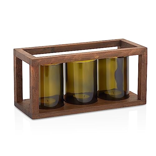 WELL HOME MOBILIARIO & DECORACI??N Wine Bottles Style Candle Holder