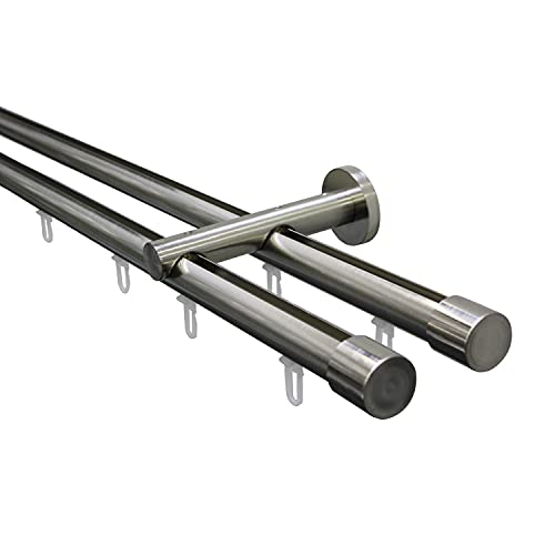 Gardinia ISA 20mm Stainless Steel Effect Curtain Poles