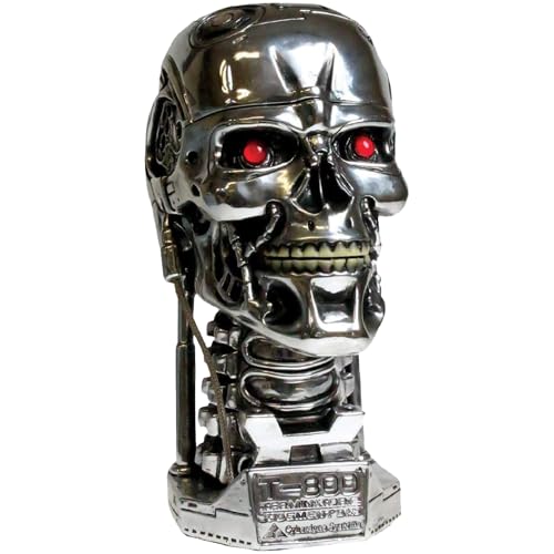Nemesis Now B1427D5 Terminator Head Box 18cm Silver,21cm - Removable skull top reveals hidden storage inside the T-800 head