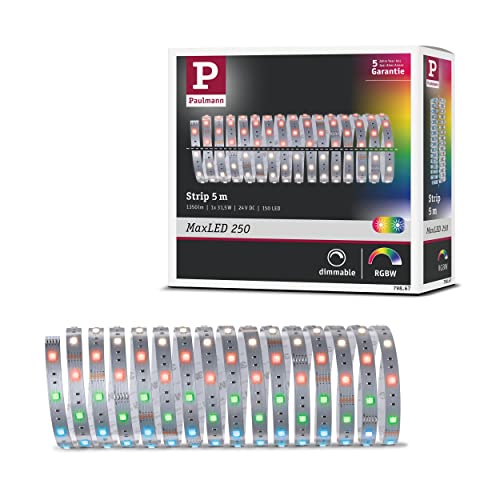 Paulmann 79867 MaxLED 250 LED Strip 5m RGBW IP20 incl. 1x31W Strip Lighting Strip 3000 K