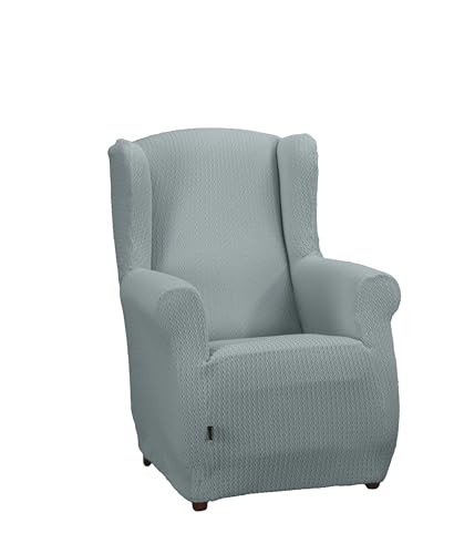 Estoralis Sumatra Bi-Elastic Chair Cover Very Elastic Fabric C-04 Blue for Wing Chairs from 70 to 110 cm Quality Protection Super Adjustable