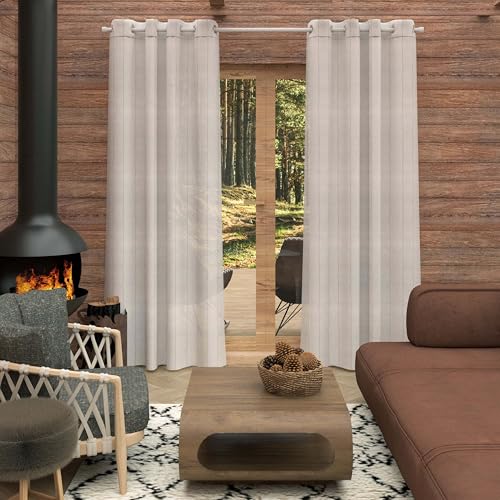 Soleil d'ocre, Cali Eyelet Curtain 135 x 250 cm