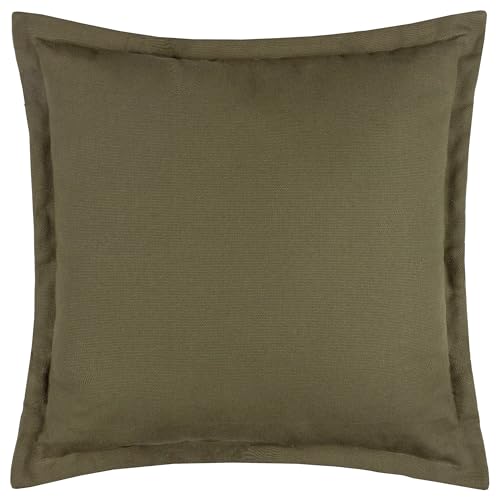 Yard Holmfirth Cushion Cover – Water Resistant Cotton Oxford Border Outdoor Decorative Case (Lichen – 45x45cm)