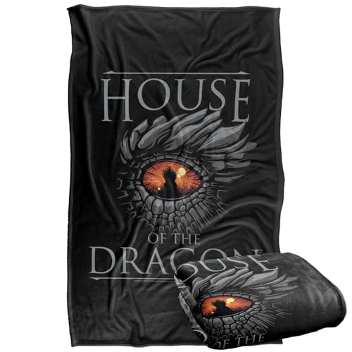Game Of Thrones House Of The Dragon Eye Silky Touch Super Soft Throw Blanket 91 x 147 Cm