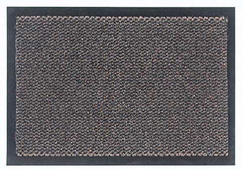 TARRÉS Saphir Doormat, 40 x 60 cm, 100% Polypropylene, Anti-dust and Non-slip, Brown