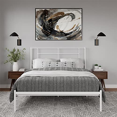 DHP Furniture Jensen Metal Bed White Double