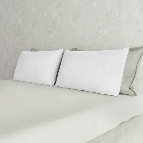 Italian Bed Linen Max Color couple of plain color pillowcases