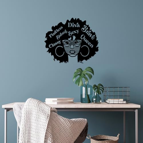 Stylish Black Decorative Metal Wall Accessory, 58 x 70 cm, 100% Metal, 1.5 mm Thickness, Perfect for Modern Home Decor & Unique Wall Art