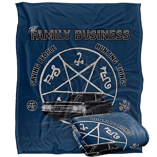 SUPERNATURAL Saving People and Hunting Officially Licensed Silky Touch Super Soft Throw Blanket 152 x 127 cm