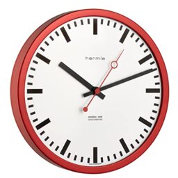 Hermle Station Clock 30471-362100 Quartz Red