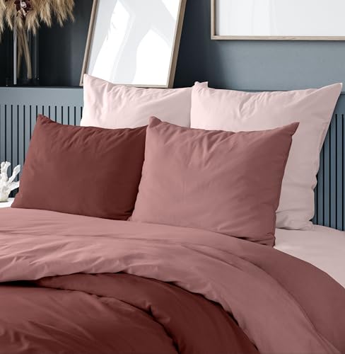 Ruggeri, Double Duvet Cover, Microfibre, Red Two-Tone