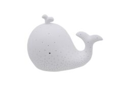 Premier Housewares Kids Whale Night Light Ceramic Figurine With Warm Glow Fun Night Light Soft Light For Night Time 12cm x 16cm x 22 cm