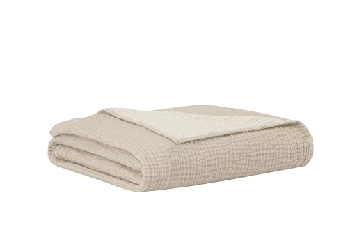 Hibboux Standard Muslin Blanket, 90 x 110 cm, Beige