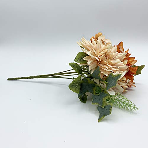 Wellhome 30 cm Autumn Bouquet with Color Heads, Dalia Malva, Unitarian