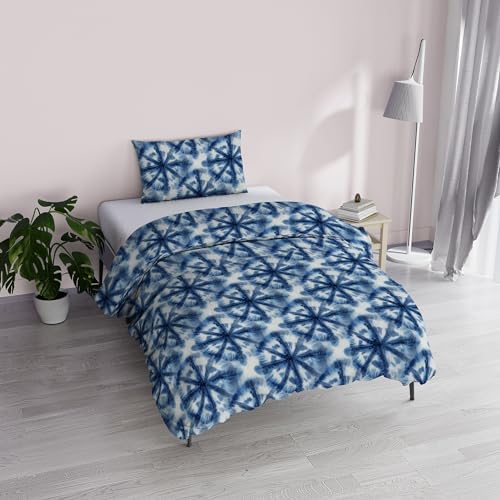"Italian Bed Linen ""Fantasy Duvet Cover Printed Microfibre Tie Dye Single"