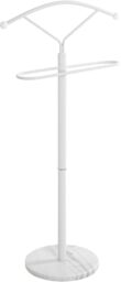 HAKU Men'S Valet White, Marble, Metal - Dim.: W 50 cm X H 105 cm X D 32 cm, Style: Modern