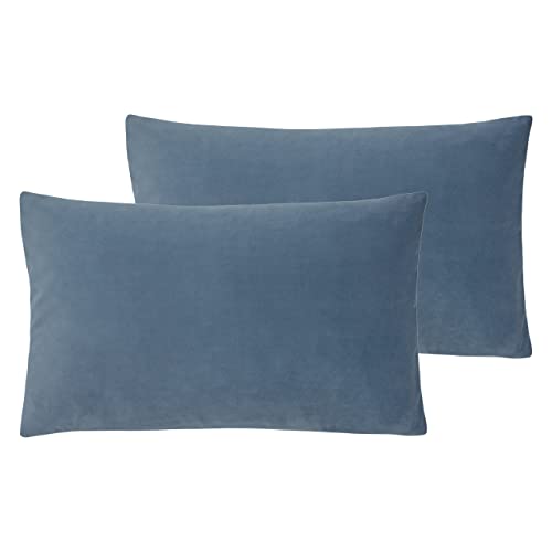 Evans Lichfield Sunningdale Polyester Filled Cushions (Twin Pack), Wedgewood, 30 x 50 cm
