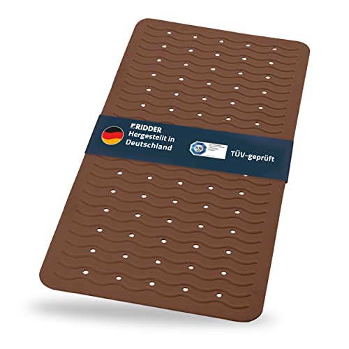 RIDDER 68308S-350 Bath Mat approx. 38 x 80 cm Playa brown, 100% Synthetic Rubber (TPE = Thermoplastic Elastomer)