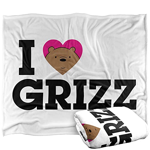 We Bare Bears Heart Grizz Silky Touch Super Soft Throw Blanket 152 X 127 Cm