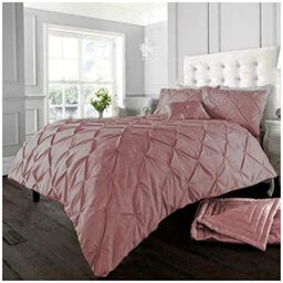 Gaveno Cavalia Signature Collection Alford Set with Duvet Cover and Pillow Case Soft, Polyester-Cotton, Pink, King