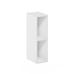 Furinno FULDA 2-Tier Narrow Bookcase, 15cm Wide, White