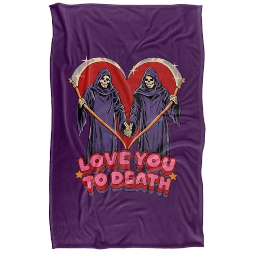 Steven Rhodes Love You To Death Silky Touch Super Soft Throw Blanket 91 X 147 Cm